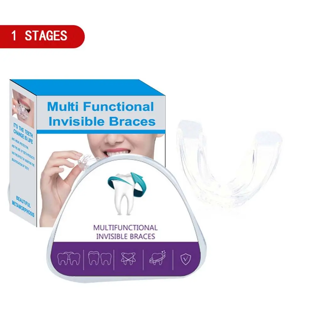 مجموعة دعامة أسنان غير مرئية ، دعامة محاذاة واقي الفم للأسنان ، جهاز تقويم الأسنان ، مولار ليلي ، تقويم الأسنان