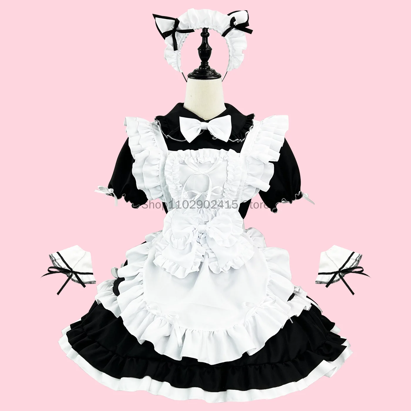 

2023 Japanese Maid Dress Sweet Lolita School Girl Party Show Love Live Cosplay Costumes Anime Plus Size Coffee Waitress Uniform