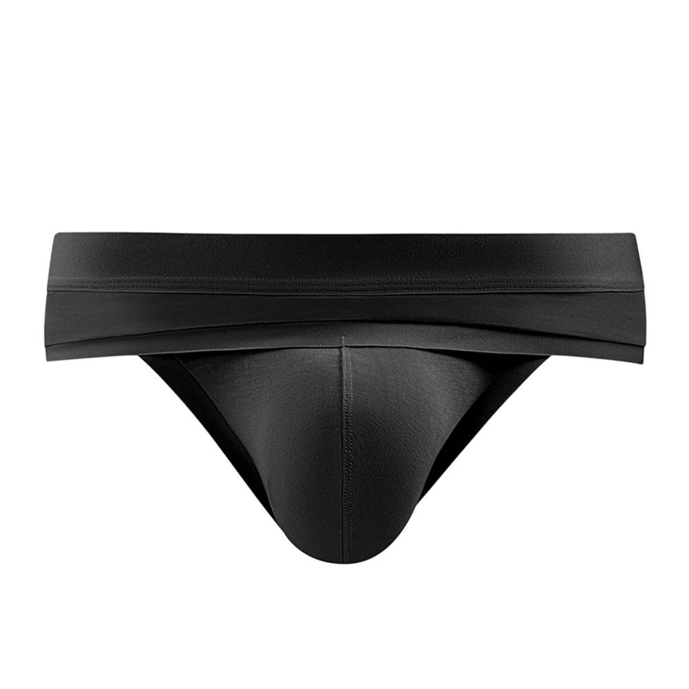 Men Comfortable Briefs Underwear Mid Waist U-shaped Pouch Lightweight Youth Low Waisted U Convex Pouch Underwear