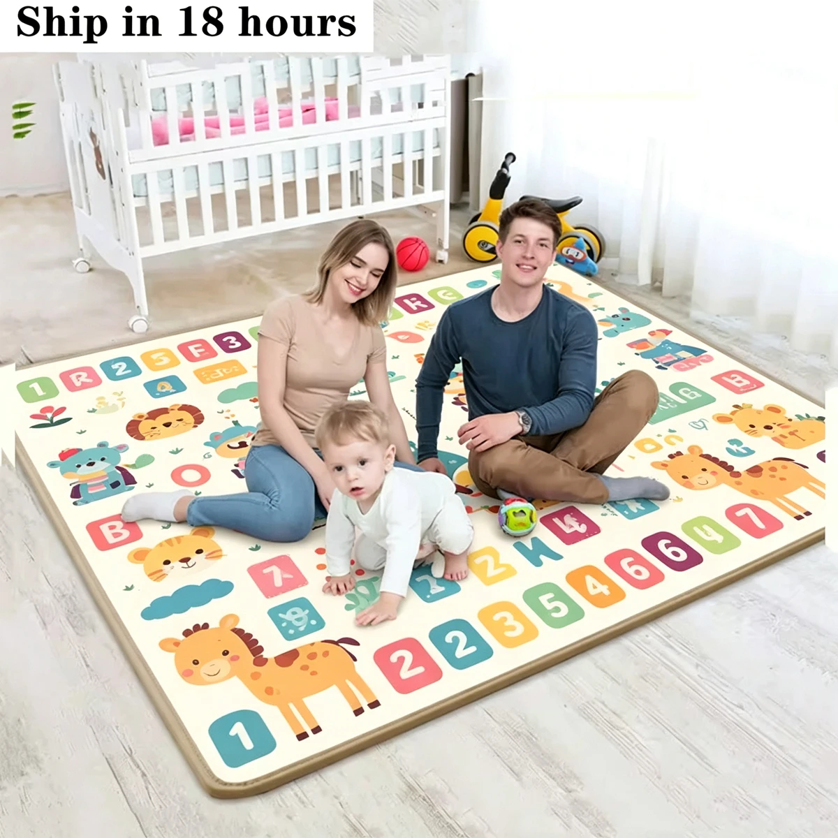 Large Size Baby Play Mat Children Puzzle Toy Thickness 0.5cm Crawling Carpet Kids Rug Game Activity Gym Developing Rug Foam Soft