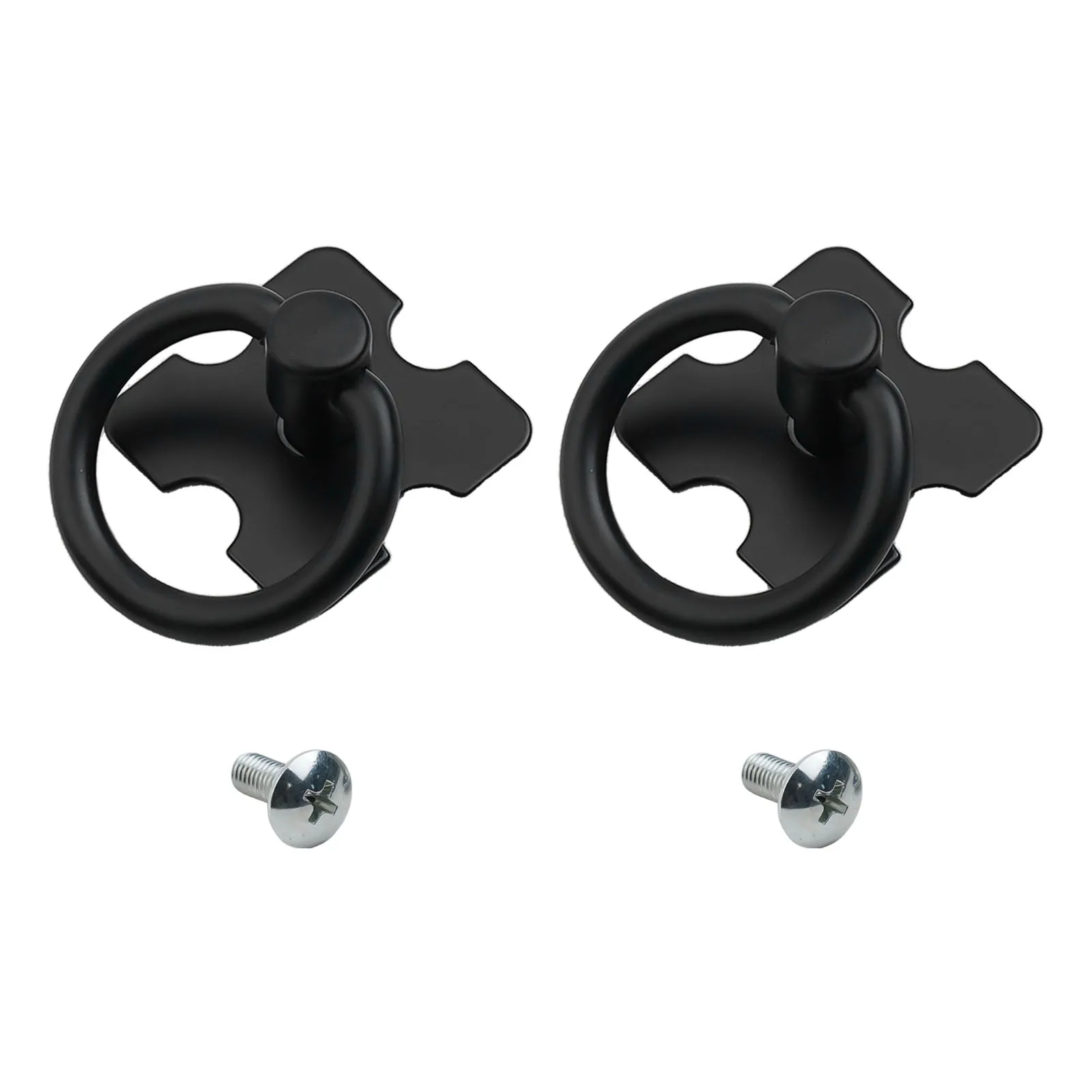 

Wardrobe Cabinet Chest Drawer Knobs Pulls Furniture Handles Household Accessories Alloy Black/silver Parts Round