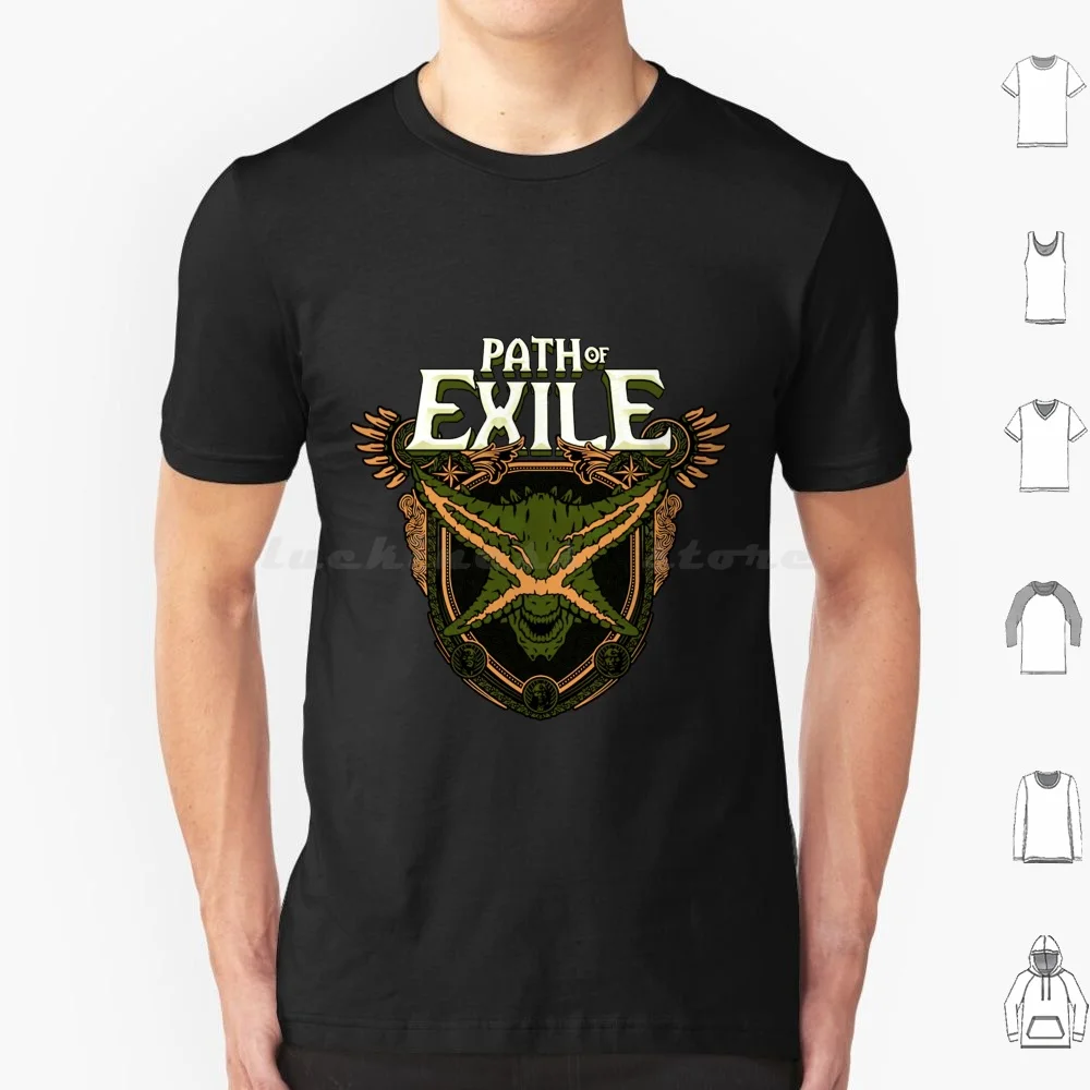 Camiseta Premium de talla grande, 100% de algodón, moldeador extendido, camino de exilio, juego Exile Still Sane Exile Chaos Orb Tabula