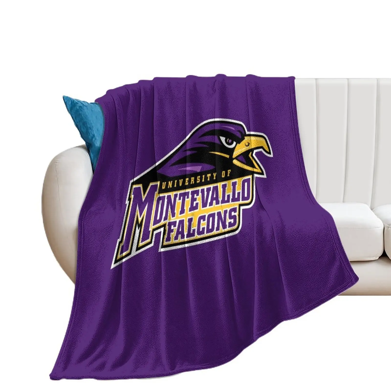 Montevallo Falcons Throw Blanket warm for winter Soft Plaid Sleeping Bag Blankets