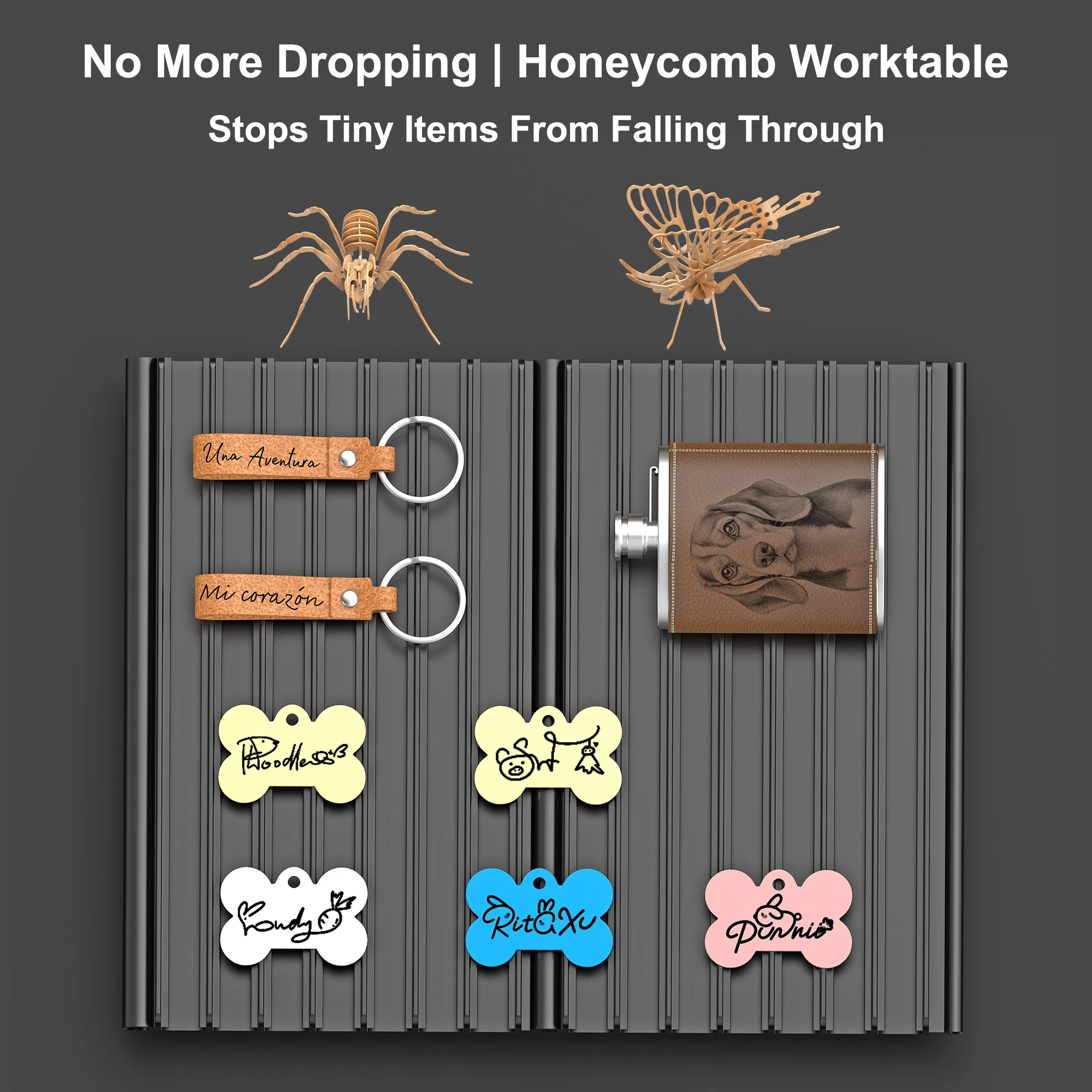 Laservii Splicing Honeycomb Laser Work Table Bed Cutting Platform Honeycomb Panel for CO₂ Diode Laser Engraver Cutting Machine - view 4