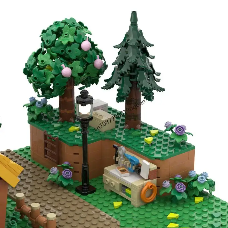 NEW 2007PCS game Movie Animal Crossed Series MOC Villager House model DIY creative ideas ChildToy Assembly Puzzle birthday Gift