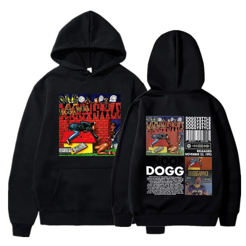 Snoop Dogg Hoody Doggystyle Album 90s Y2K Merch Vintage Rapper Hip Hop Hoodie Men Women Harajuku Oversized Sweatshirt Streetwear