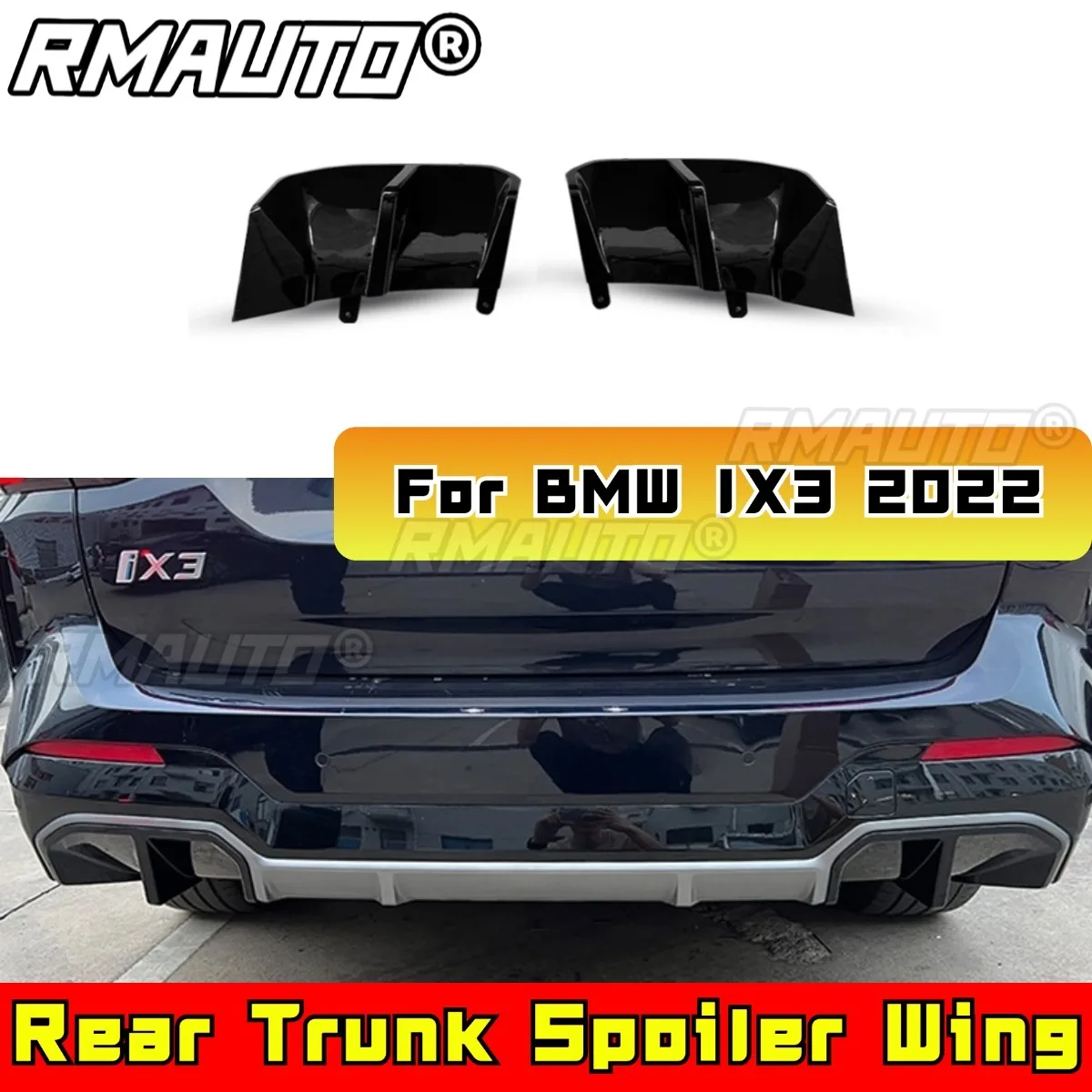 

For BMW Rear Trunk Spoiler Wing Rear Roof Spoiler Roof Wing for BMW IX3 2022 Body Kit Car Accessories