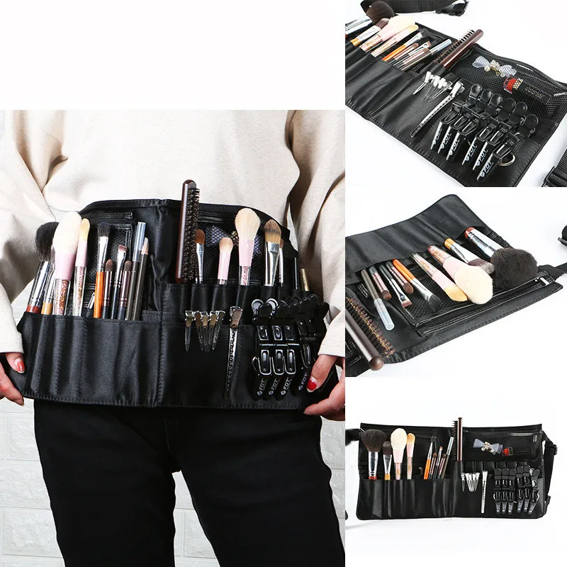 Large Capacity 1PC Fiber Waist Bag Professional Makeup Artist Studio Outdoor Makeup Brush Storage Bag Pet Scissor Bag