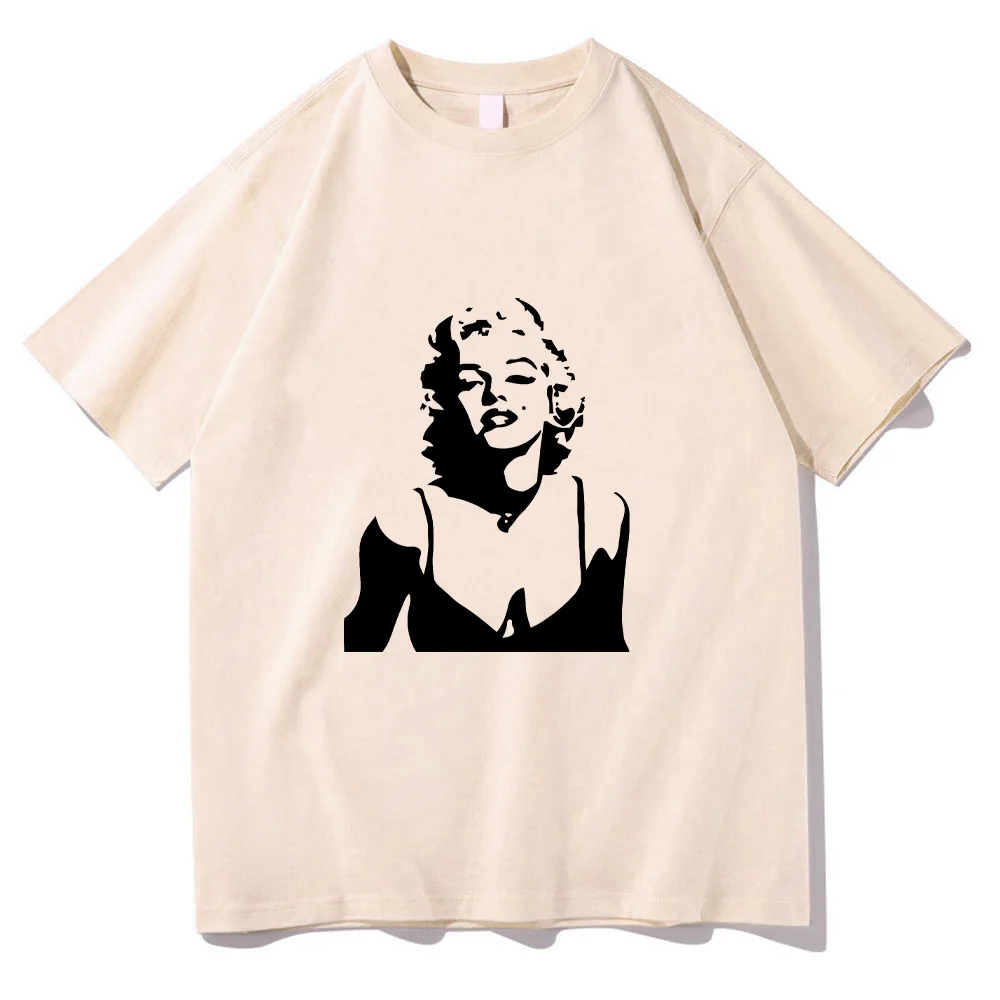 Marilynmonroe T-Shirt Voor Lente 100% Katoenen T-Shirt Funko Pop Hoge Kwaliteit Esthetische T-Shirts Ropa De Mujer O-hals T-Shirt