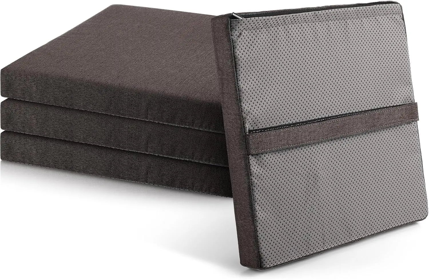

4 Pcs Bar Stool Cushions 12 X 12 X 1.5 H Square Seat Cushion Non Slip Barstool Cushions Textured Barstool Pad Outdoor Chair