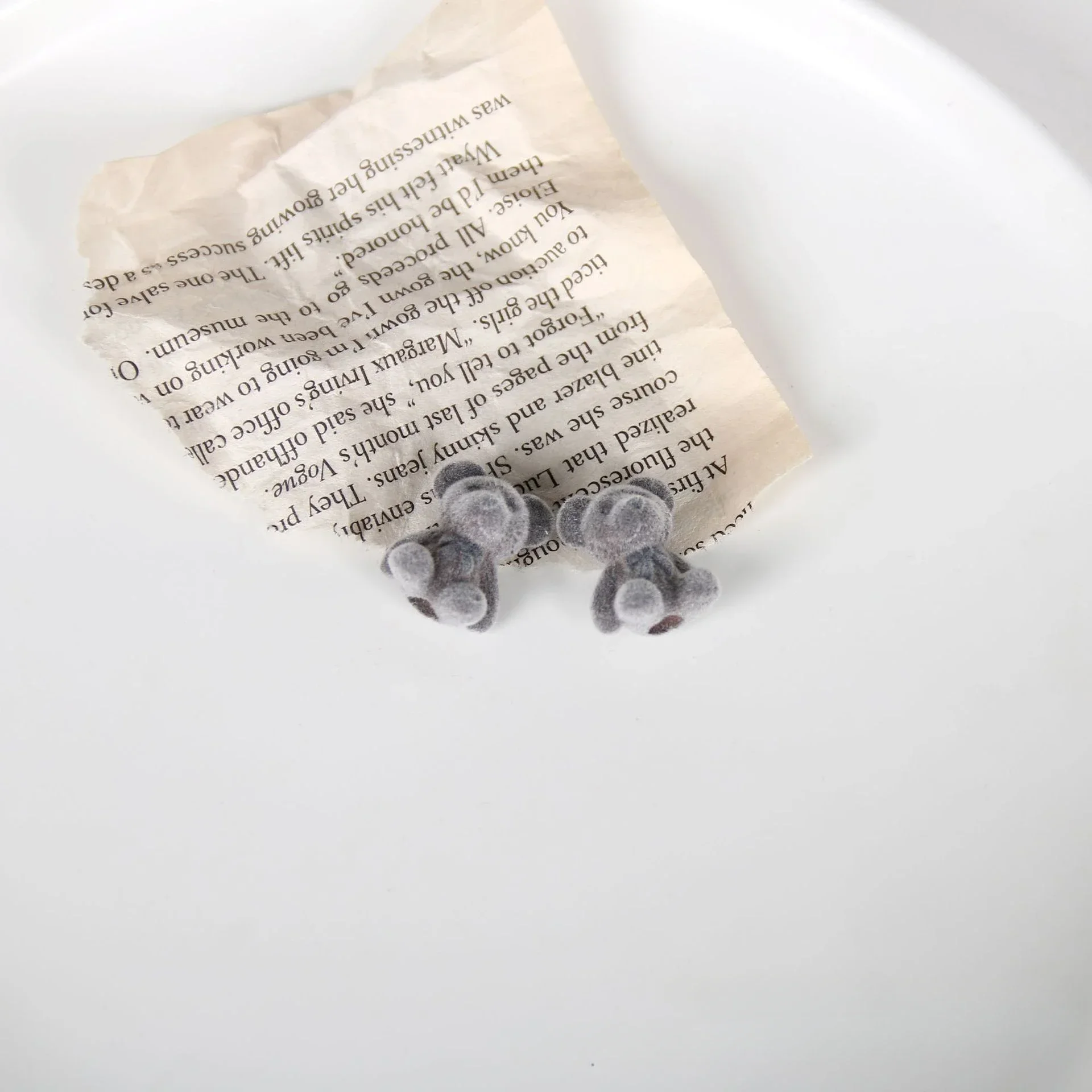 10Pcs/Lot Plush Lovely Bear Doll Pendant Fittings Diy for Phone Case Keychains Bag Ornaments Trinkets Festival Originality Gift