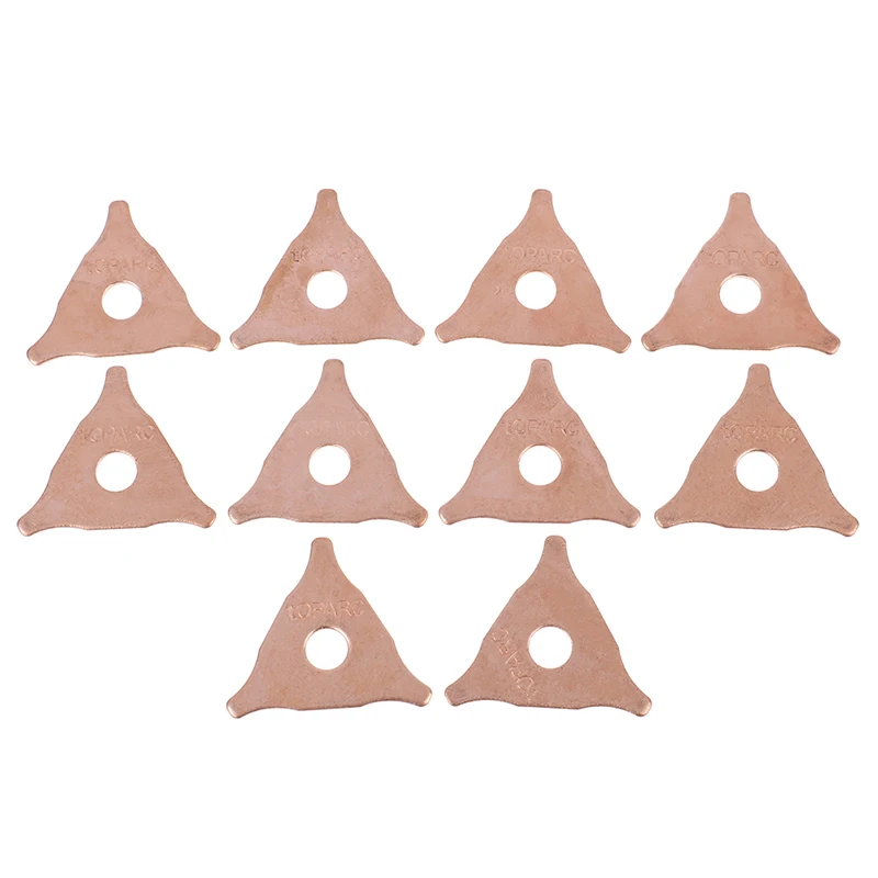 10Pcs Car Repair Dent Pulling Triangle Washer Spot Welder Star Washer Pads