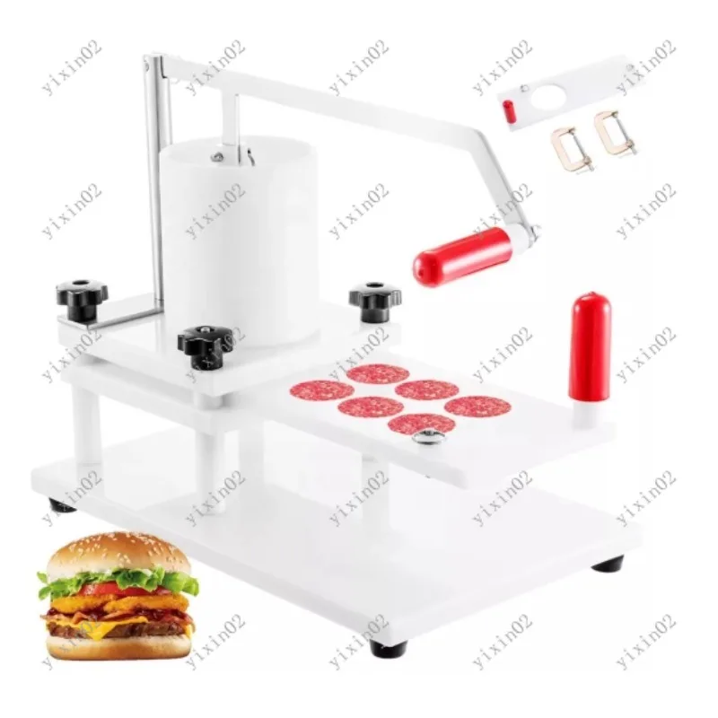 Commercial Manual Burger Patty Maker round Meat Shaping Kitchen Machine 51/110/130mm Mold Various Sizes for Kitchen Use