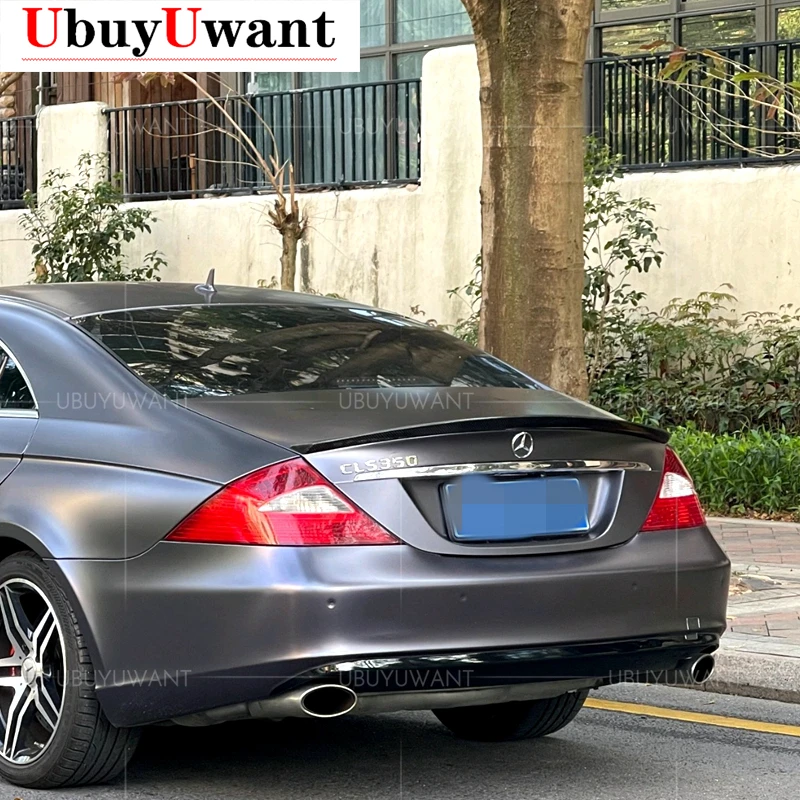 UBUYUWANT For Mercedes Benz CLS W219 CLS300 CLS350 CLS400 CLS450 CLS63 am g Carbon Fiber Material Rear Spoiler 2004-2011