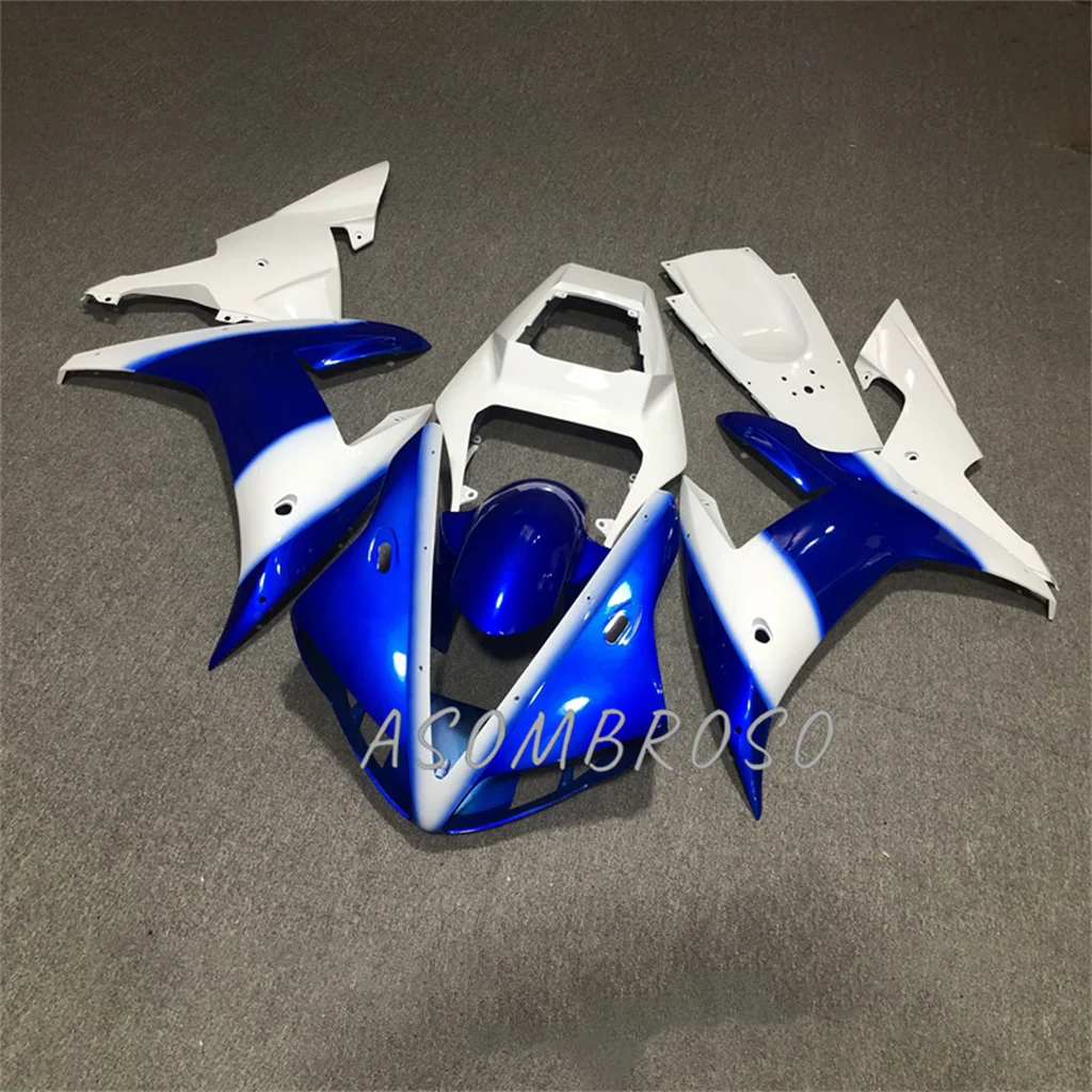 Motorcycle Bodywork for YAMAHA  2002 2003 YZF-R1 1000CC 02 Blue White YZF R1 YZF1000 03 Road Racing Fairing Kit Sportbike Parts image 3