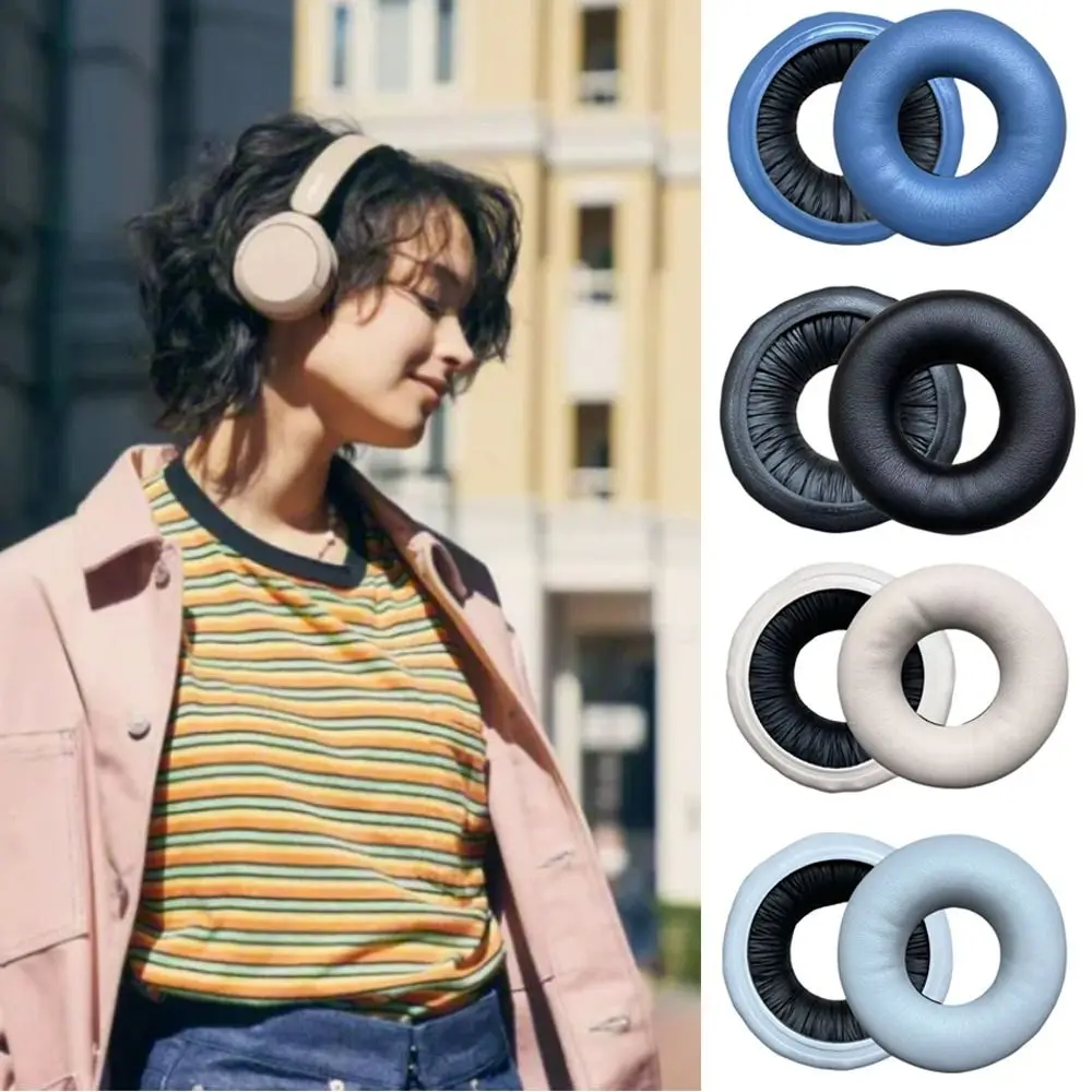 

Portable Leather Ear Pads Noise-Cancelling Soft Earbuds Cover Replacement Headset Earmuffs Headphones Accessories
