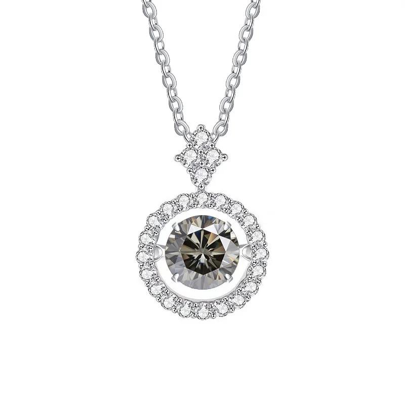 BIJOUX STORY 1CT Moissanit Anhänger für Frauen Simulierte Diamant Halskette S925 Sterling Silber Schmuck Mädchen Valentinstag Geschenk – Detail 19