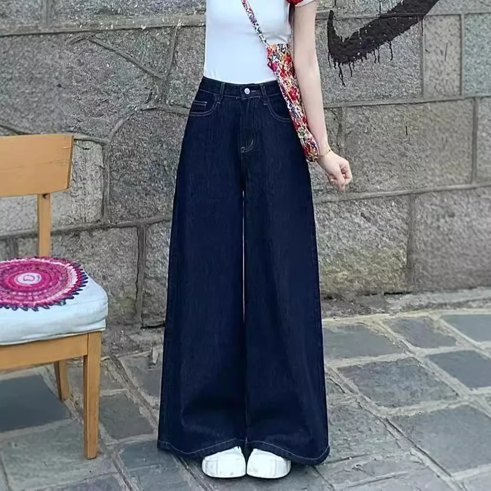 بنطال ذو قصة أرجل واسعة مخملية للنساء للشتاء وبطانة سميكة وخصر مطاطي للأعمال غير رسمية للمكتب الحضري الاحترافي من القطيفة الدفء تيري #2