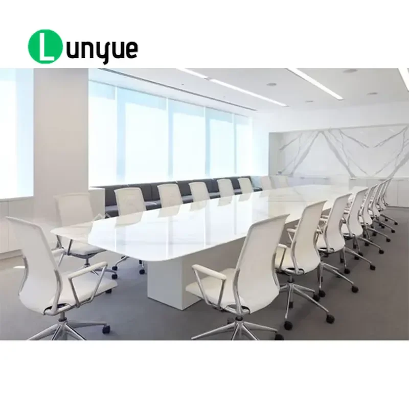 Executive Contemporary Conference Table Modern Office Meeting Furniture Unique Design for Business Boardroom Professional