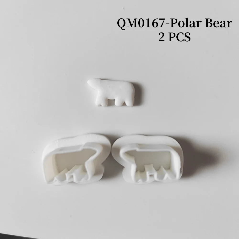 Mini-Tiere, weiche Keramik, Polymer-Ton-Schneider, Welpe/Elefant/Fuchs/Eisbär/Schwan, Formen für Schmuck, Anhänger, Ohrringe, Herstellung von Form – Detail 6