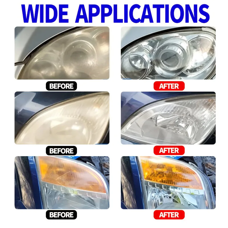 سيارة العلوي استعادة تلميع أطقم كشافات إصلاح أطقم سيارة ضوء الملمع تنظيف لصق طلاء السيارات الرعاية تجديد وكيل #4
