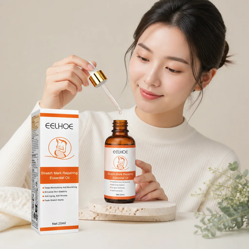 Stretch Mark Repairing Essential Oil Deep Nourishing Enhance Skin Elasticity Fade Marks Anti‑Wrinkle Body Oil For Pregnant Women