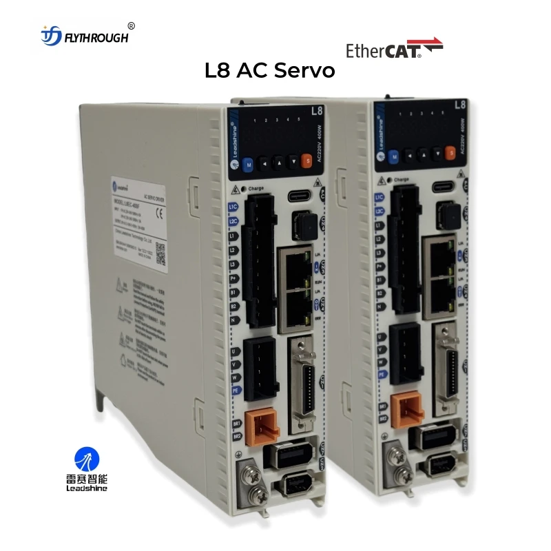 Double Power Input Leadshine Ethercat Servo Driver Kit 400W Ethercat L8 Servo Motor with Drive Product Category Motor Drivers
