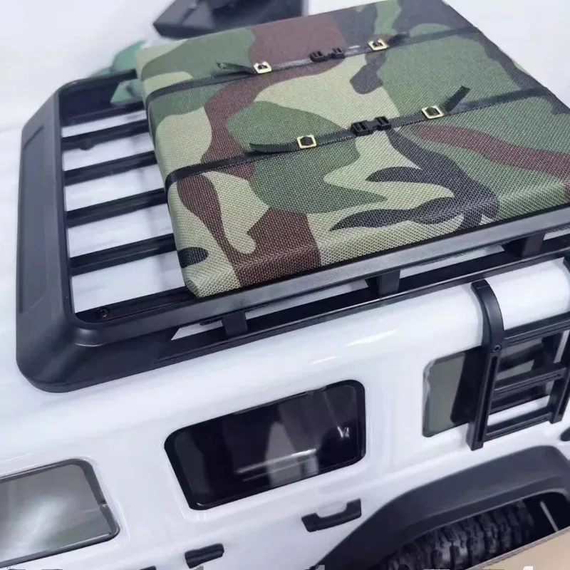 Decorazione simulata della tenda da tetto in pelle PU per 1/7 RC Crawler Car MK07 Accessori aggiornati