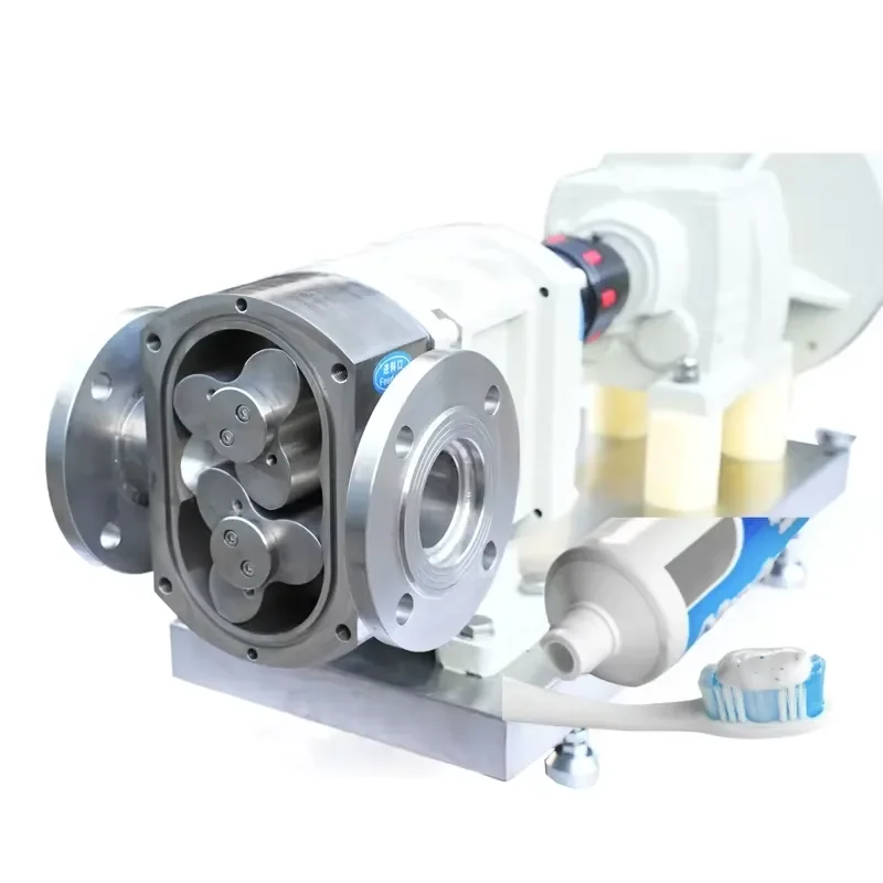 Energy Saving Small Mini Honey Food Rotary Rotor Gear Exd Lobe Pump 75kw Power High-Pressure Sanitary Lube for Tomato Paste