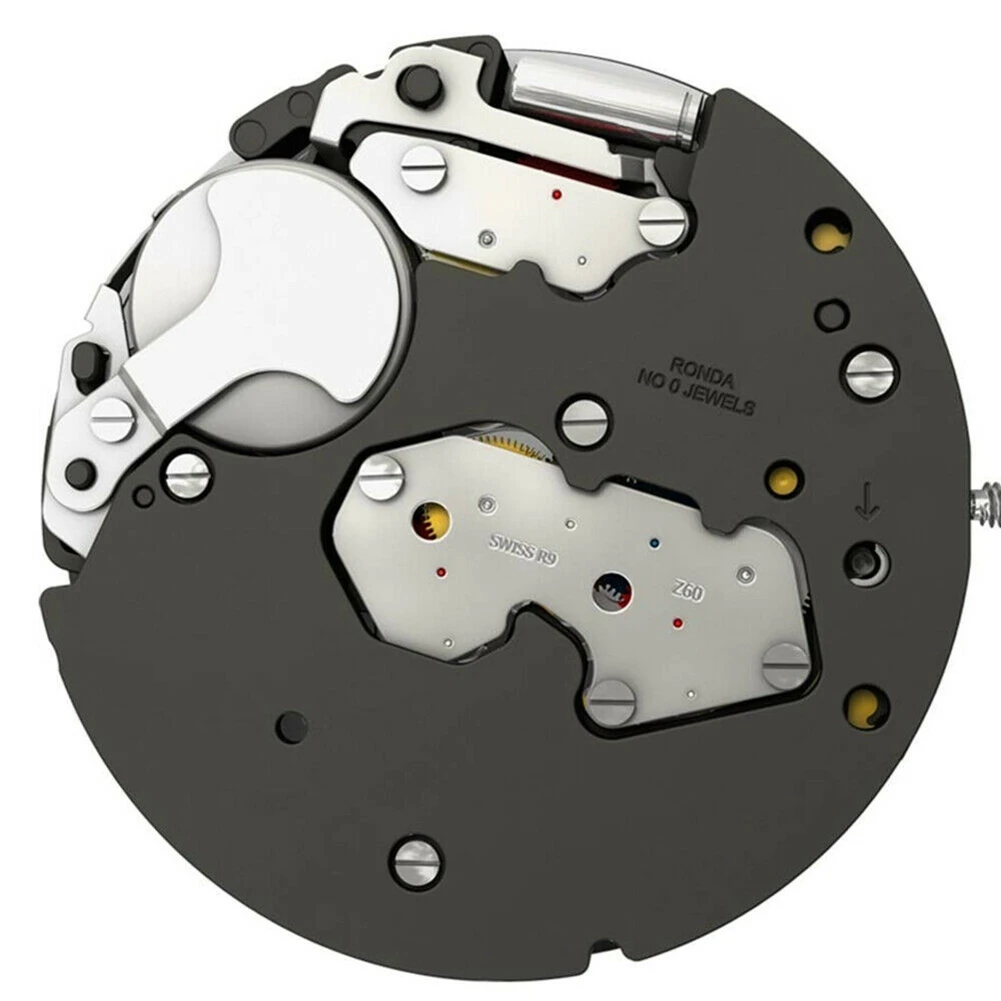 Качество! Сменный кварцевый механизм с 6 стрелками и календарем на 4 часа для часов RONDA Z60, запасные части для часов с батареей