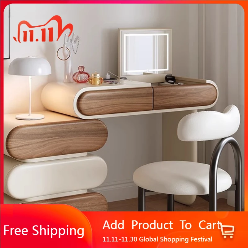 

Living Room Makeup Dressing Table Coffee Modern Wood Stool Dining Vanity Table Study Bedroom Mesa De Maquillaje Home Furniture