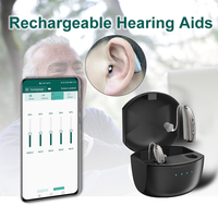 Rechargeable Digital BTE Hearing Aid Adjustable Volume Deaf Mini Sound Amplifier Portable Elderly Hearing Amplifier