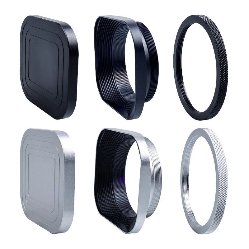 

Square Sunshade Suitable for Weizhuoshi lens 56mmf1.7/1.4/25f1.7/33F1.4/35f1.7/40f2.5/20f2.8 Metal Sunshade Aperture 52mm Fixed