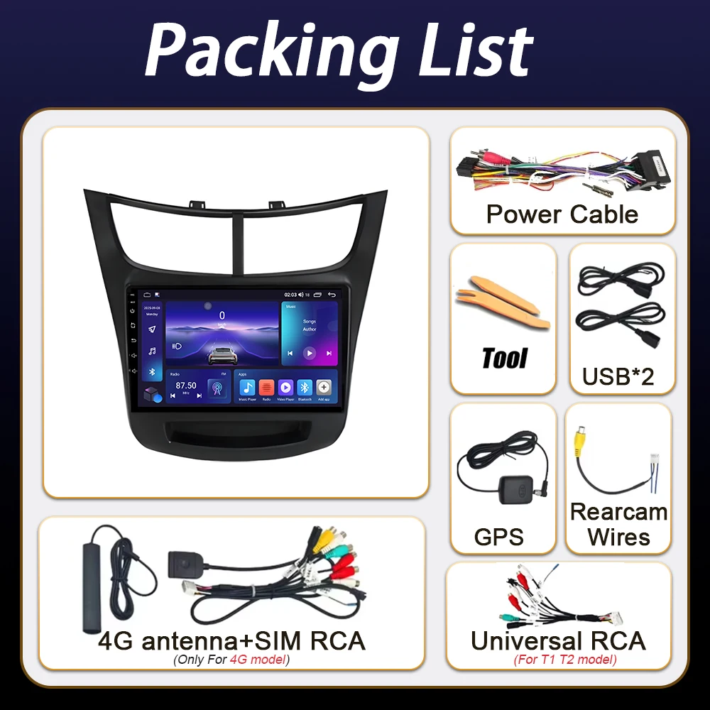 Android Auto For Chevrolet Sail aveo 2015 2016 2017 2018 2019 2020 2022 wireless carplay DSP Car Radio Stereo Multimedia Player