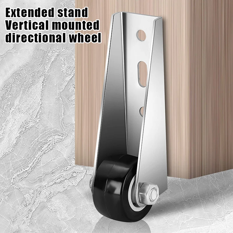 Silent Furniture Side Mounted Direction Door Roller Support Moving Wheel With Screws Multi-function Stainless Steel Pulley