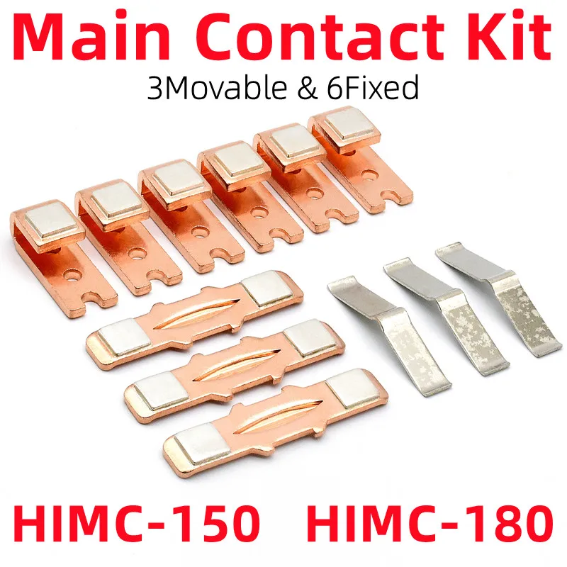 

Main Contact Kits For HiMC-150 HiMC-180 HiMC-220 Contactor Replacement Kit HiMC 150B HIMCTIP220 Moving And Fixed Contacts Set