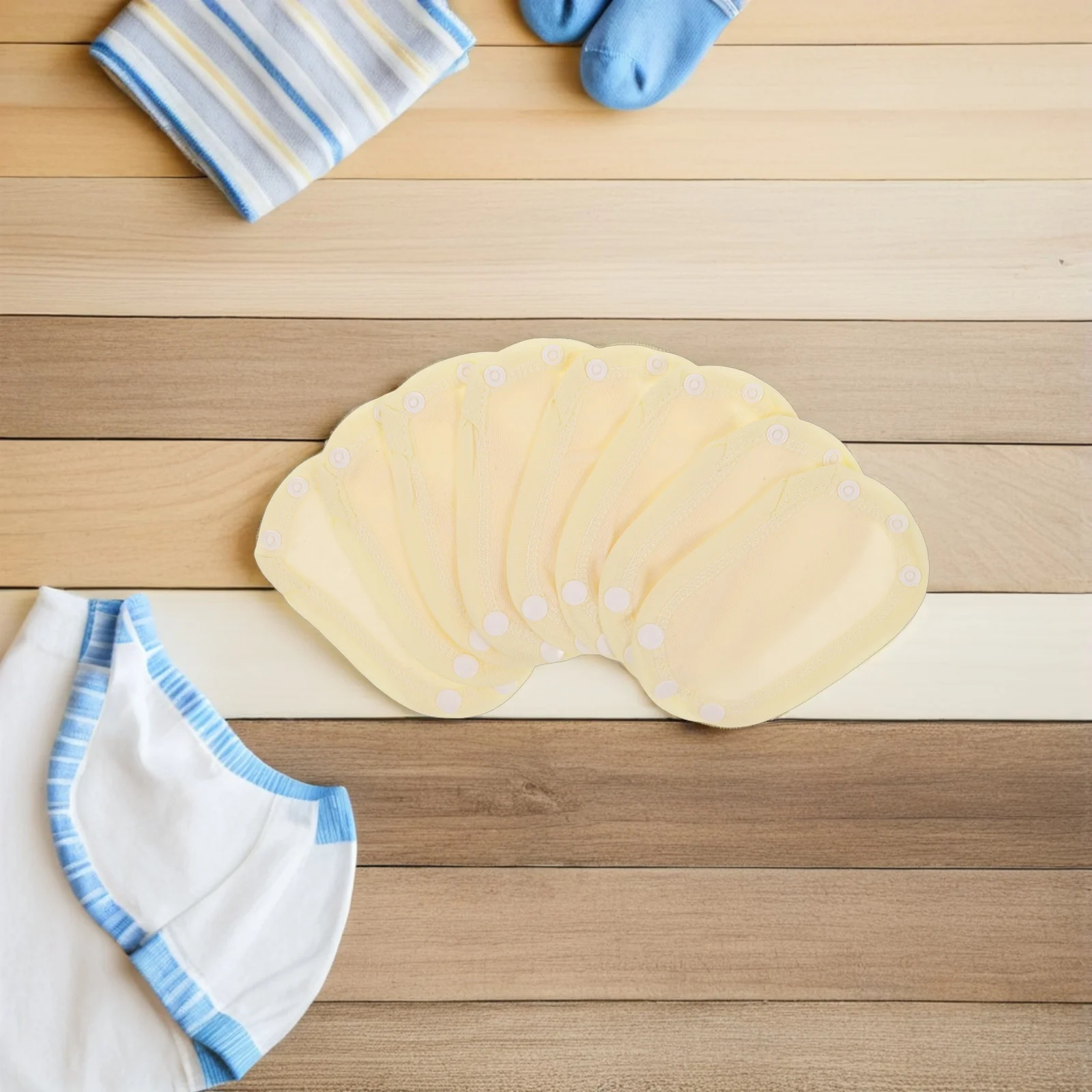 

8Pcs Cotton Baby Bodysuit Extenders Onesie Extender Snaps Universal Fit Most Brands Reduce Irritation Efficient Daily Care