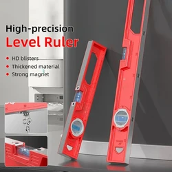 300mm 400mm 500mm Precision Magnetic 3 Bubbles Sprit Level Ruler 45° 90° 180° Angle ruler For Home Decoration Bubble Level Tools