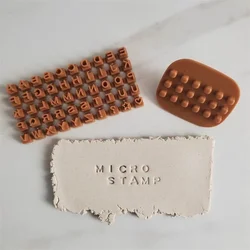 Mini Set di timbratura alfanumerico argilla polimerica ceramica morbida orecchini francesi fai da te fustelle orecchini gioielli ciondolo che fanno stampi