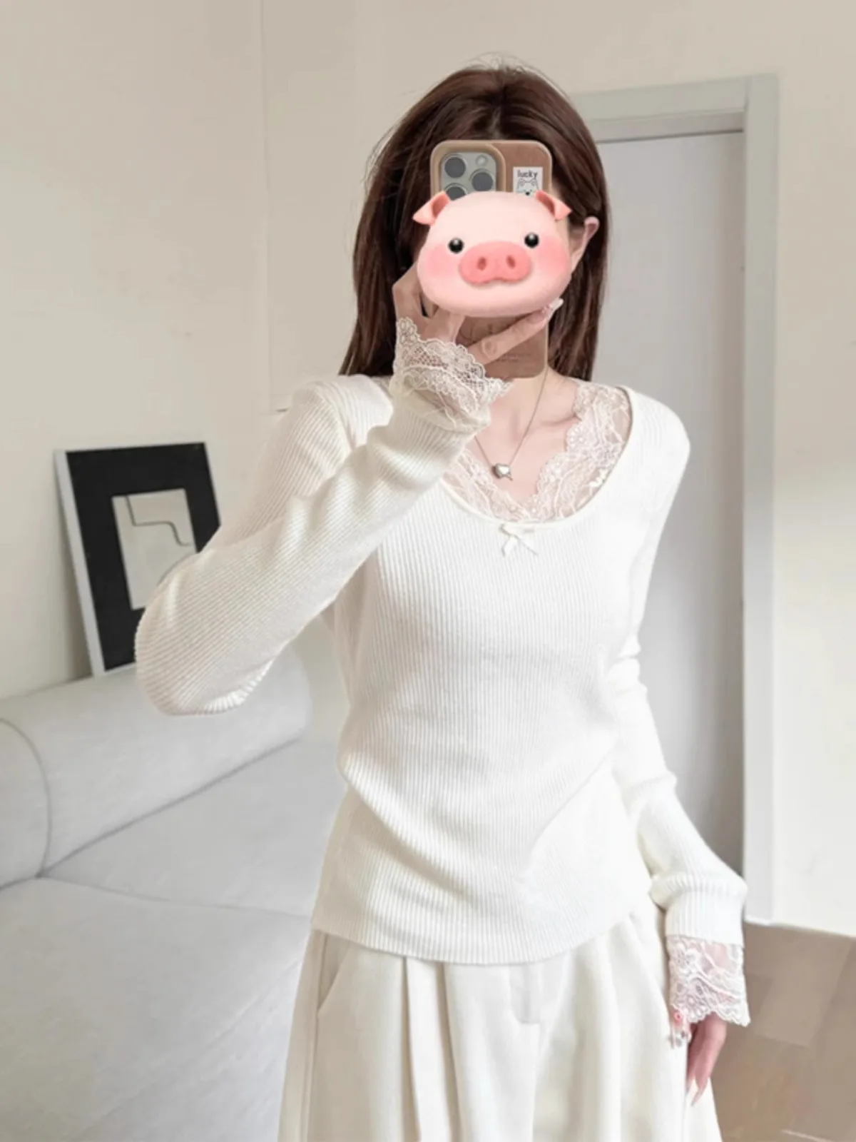 

Sweaters Jumpers Pullovers Womens Fleece Sweater Women Skulls Heart Solid Valentine Day Gift Love Romantic Sweet Pretty Softy BF