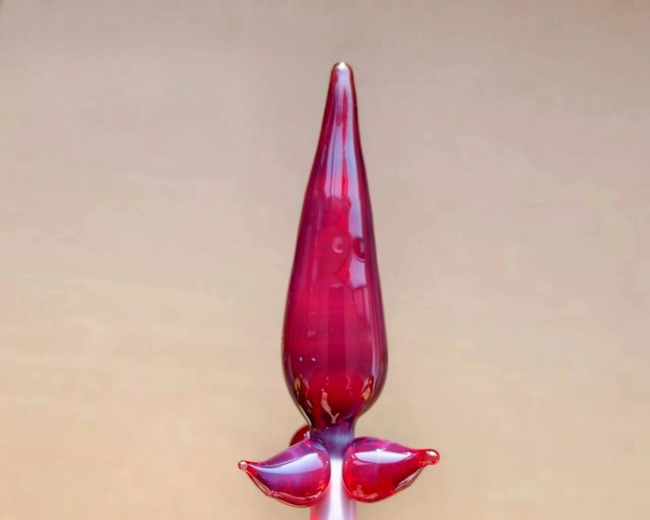 High quality Red Burnt Glass Lamp Rod, Colored High Borosilicate Glazed Hard Material COE33