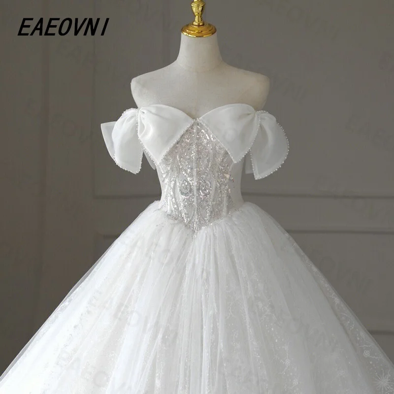 Luxury Floor Length Elegant Gorgeous Appliqued White Dress Bridal Wedding Dress 2023 Modern Exquisite Vestido De Novia Custom