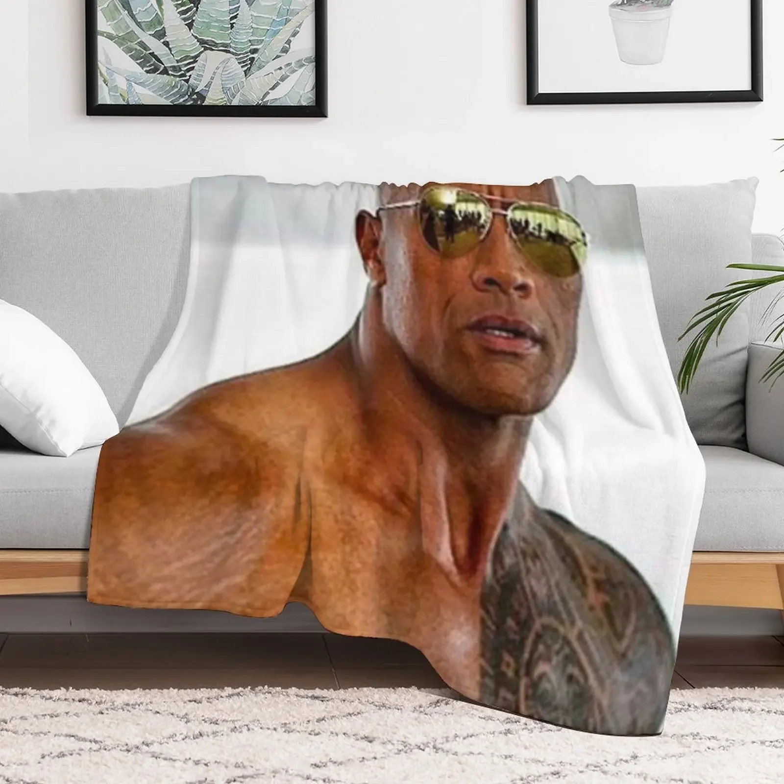 dwayne johnson Throw Blanket Elegant Warm Throw Blanket for Hotel Home