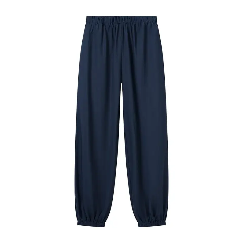 Autumn 2026 Women's Casual Long Pants Set Waist-Cinching round Neck Button-Up Top Comfortable Fashionable Ladies Outfit