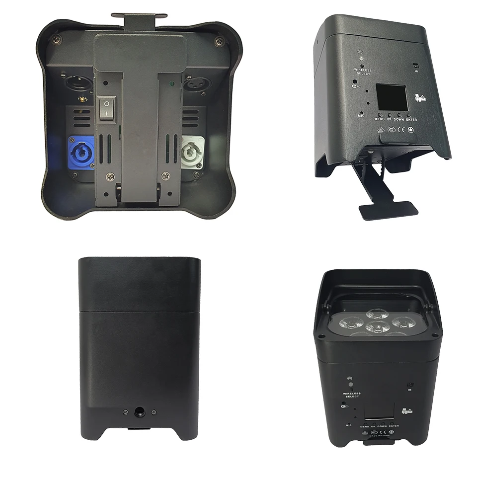 1/4 قطعة التحكم عن بعد اللاسلكي RGBAW + UV الاسمية ضوء البطارية LED 6x18 واط 6 في 1 المنقولة ل ديسكو KTV بار أضواء عيد الميلاد مصباح مسرح #5