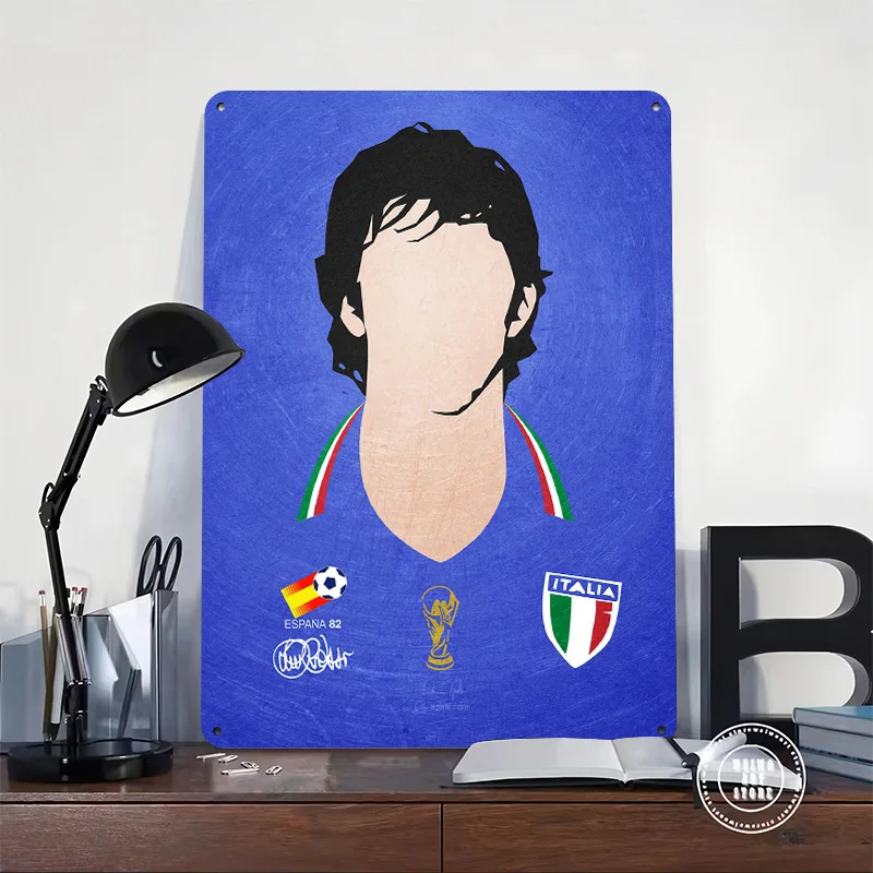 Pablito Vector Blue Personalized 3D Textured Metal Poster Wall Art Vintage Tin Signs for Decoration Garage Decorations House