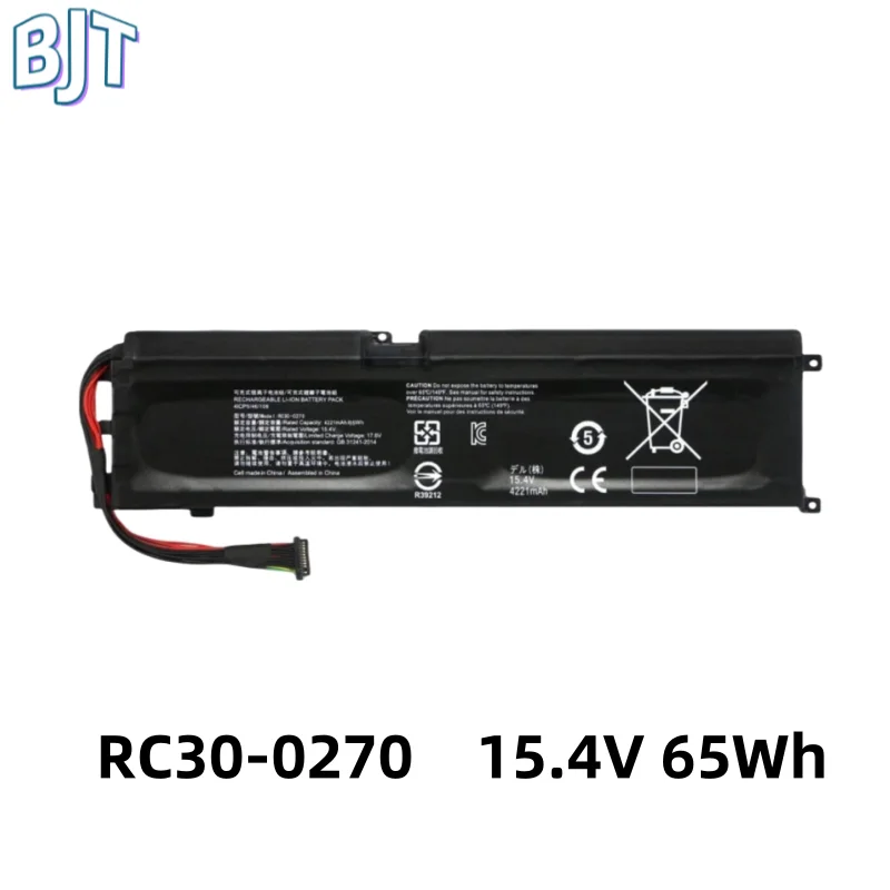 

15.4V 65Wh RC30-0270 Laptop Battery 8Cell for Razer Blade 15 Base Stealth 2018 Notebook RZ09-03006 RZ09-0270 RZ09-02705E75-R3U1