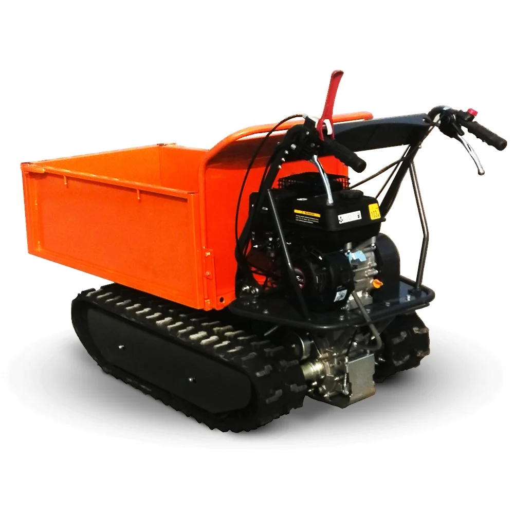 

All-terrain Utility Mini Track Dumper Crawler Dumper CE Approved 300kg Mini Tractors Engine 3 Forward/1 Reverse Speed