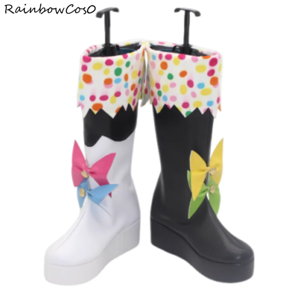 Jougasaki Noa Magical Girl Strega Trial Cosplay Scarpe Stivali Gioco Anime Halloween Natale RainbowCos0 W5504