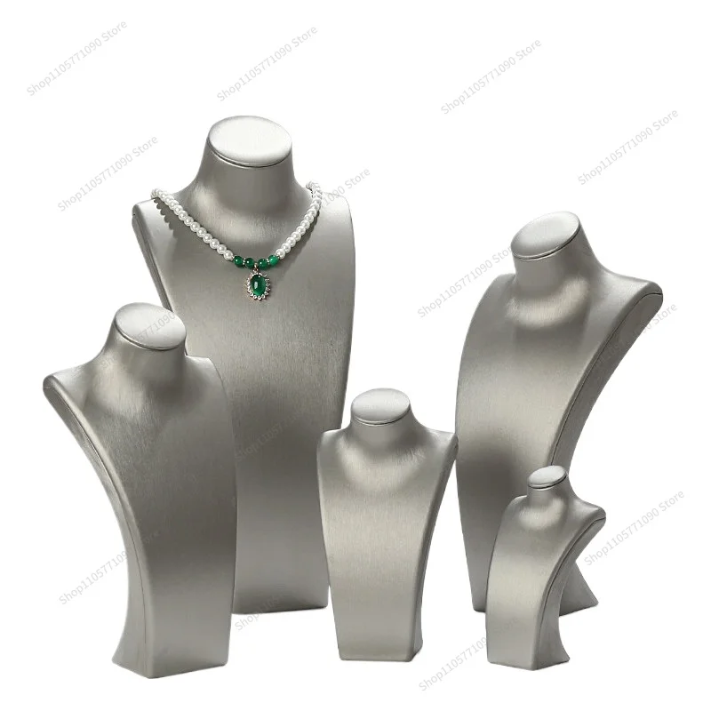 FOR Model Agate Necklace Display Stand Neck Jewelry Hanger Collarbone Chain Necklace Display Shooting Props